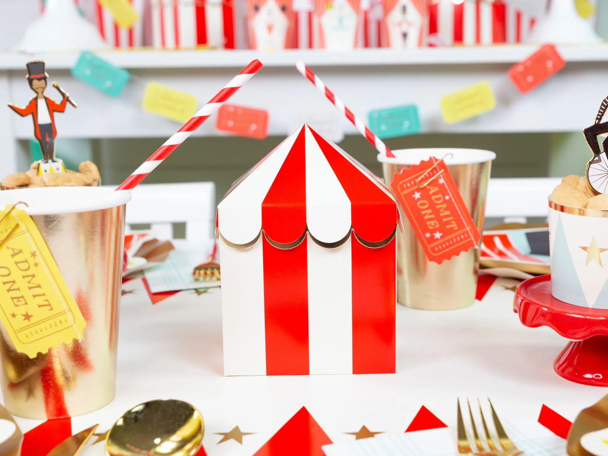 Carnival Tent Treat Boxes 8ct
