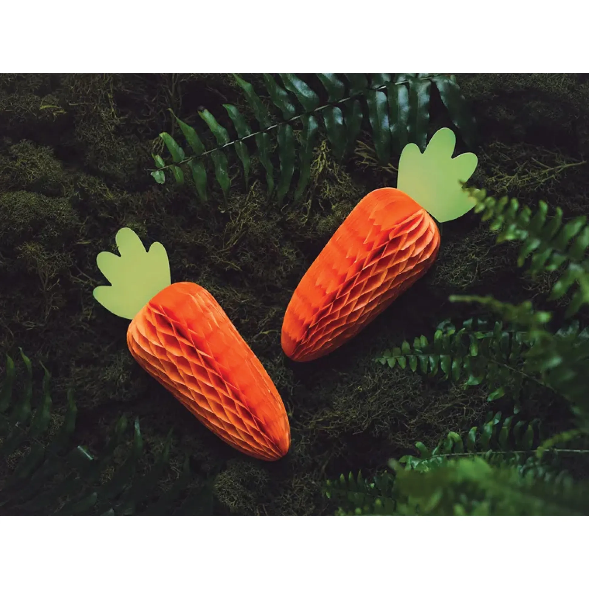 Carrot Honeycomb Decoration 7in