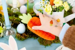 Carrot Honeycomb Decoration 7in