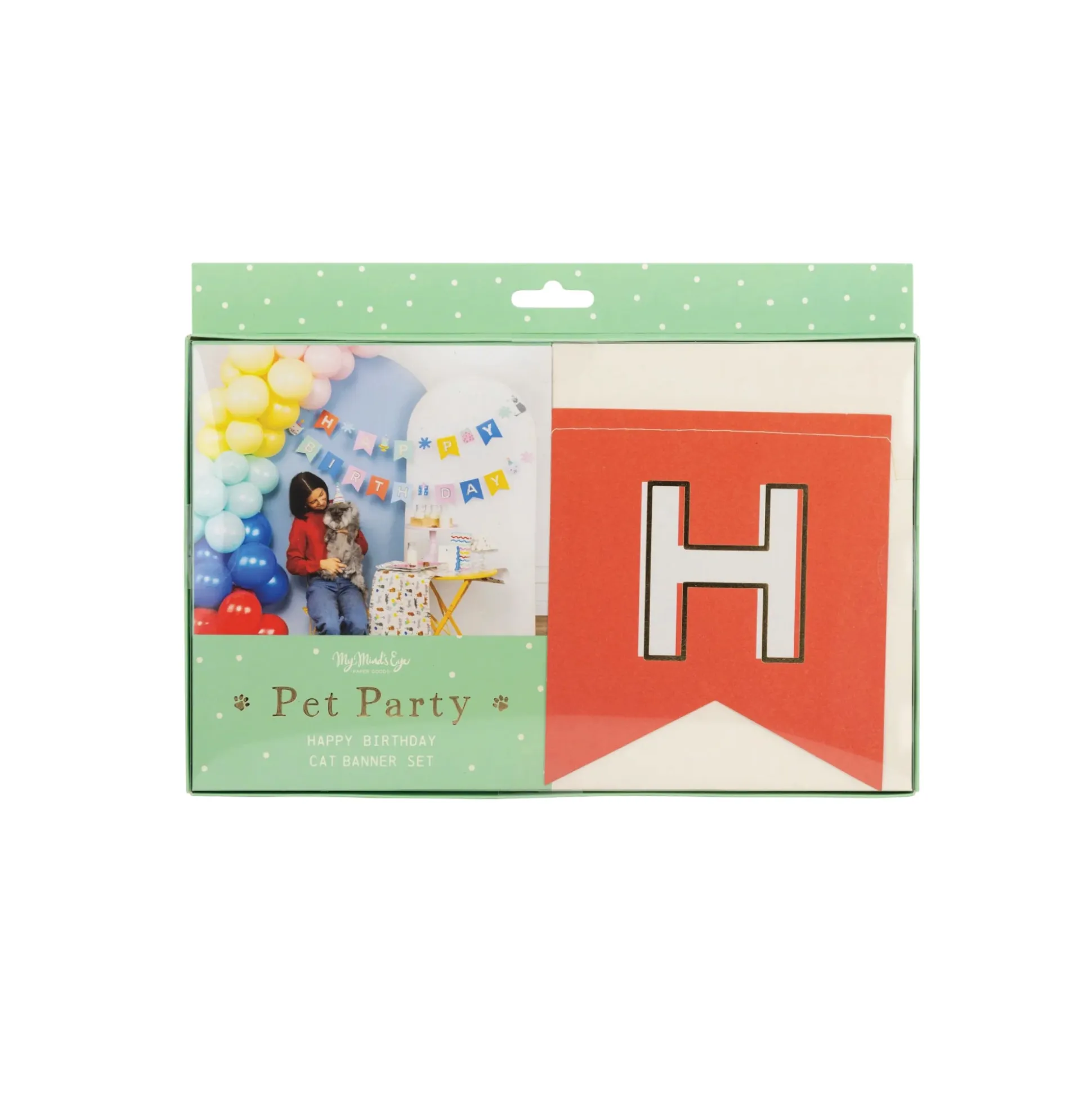 Cat Happy Birthday Banner Set 5ft