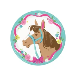 Charming Horse Dessert Plates 8ct
