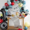 Checkered Race Flag Paper Table Runner