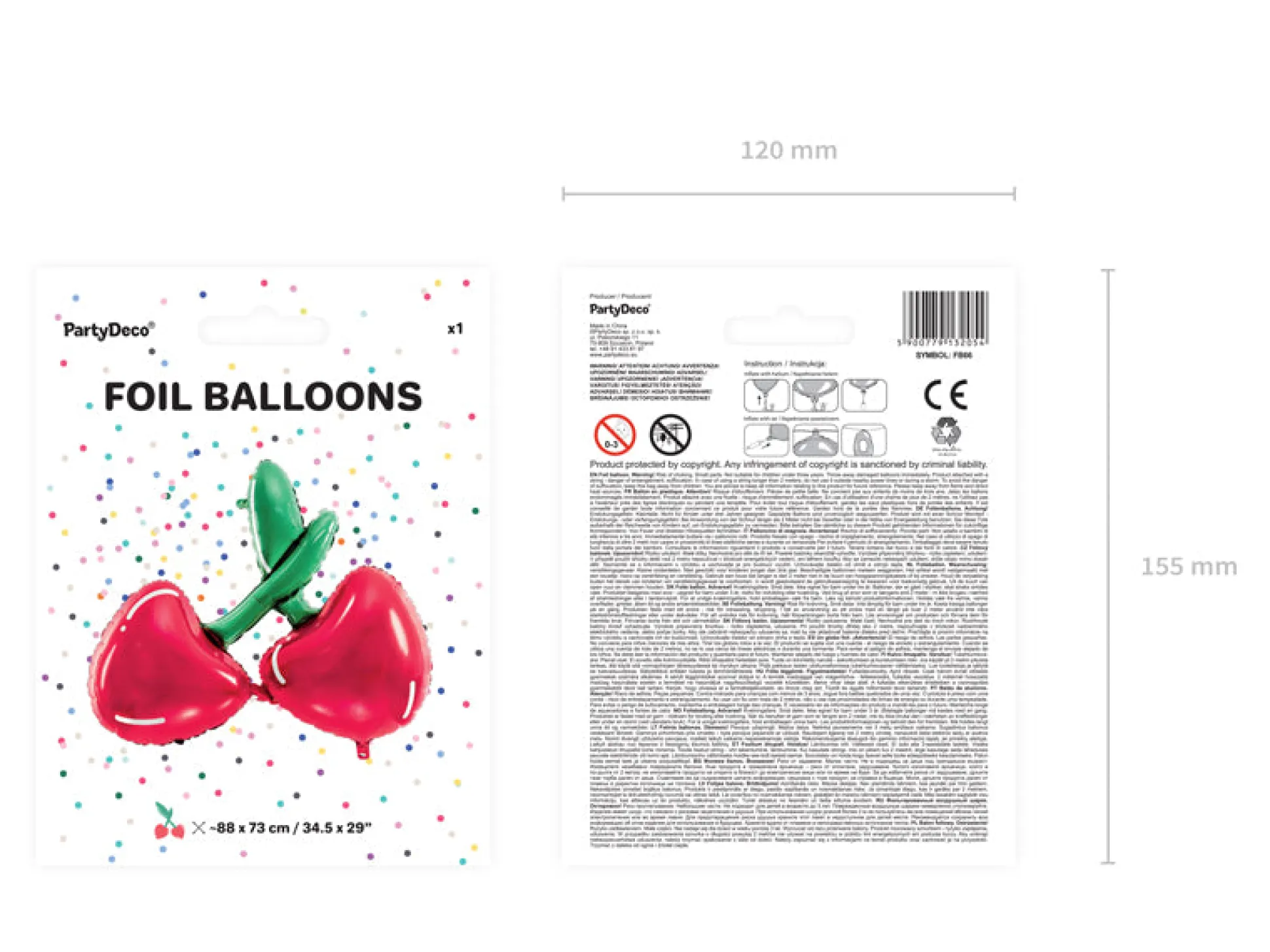 Cherry Foil Balloon 29in