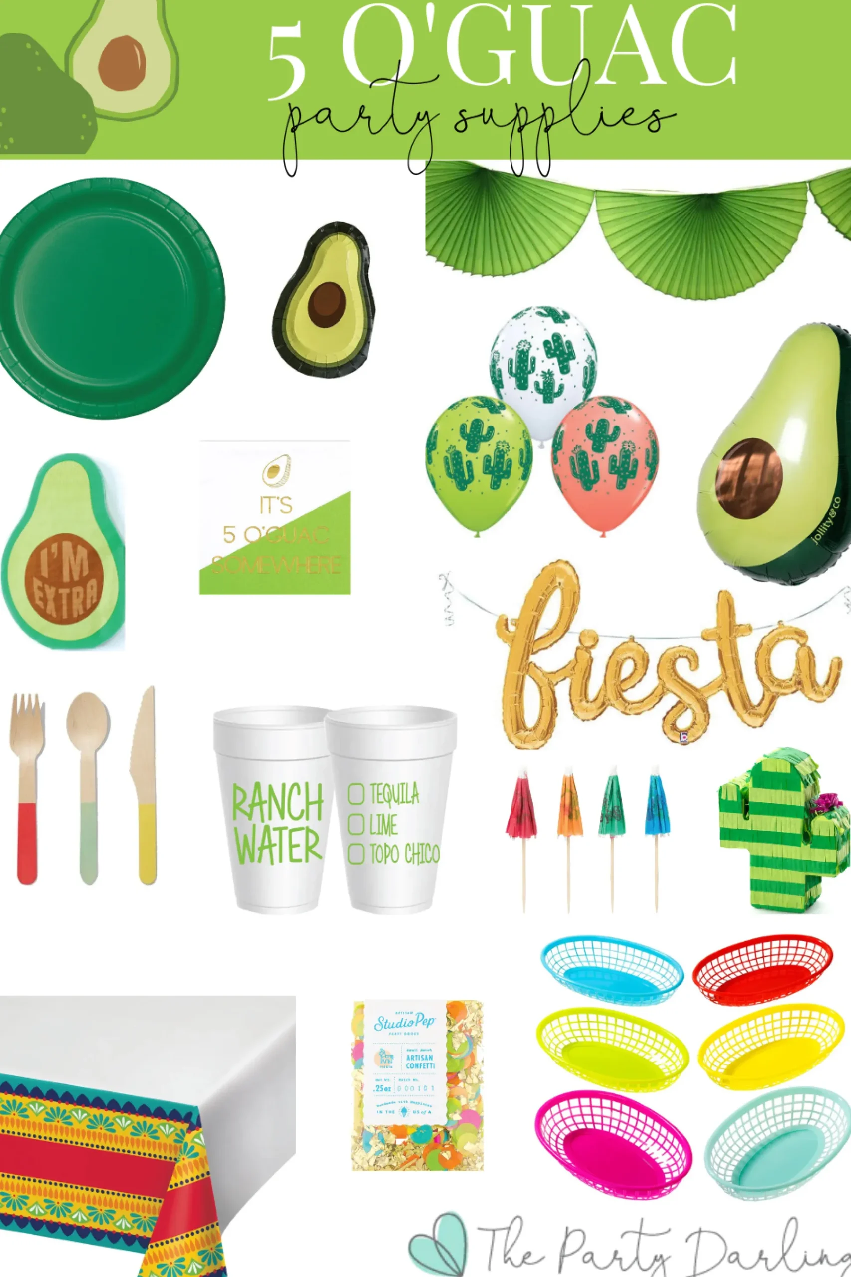 Colorful Cactus Latex Balloons 6ct