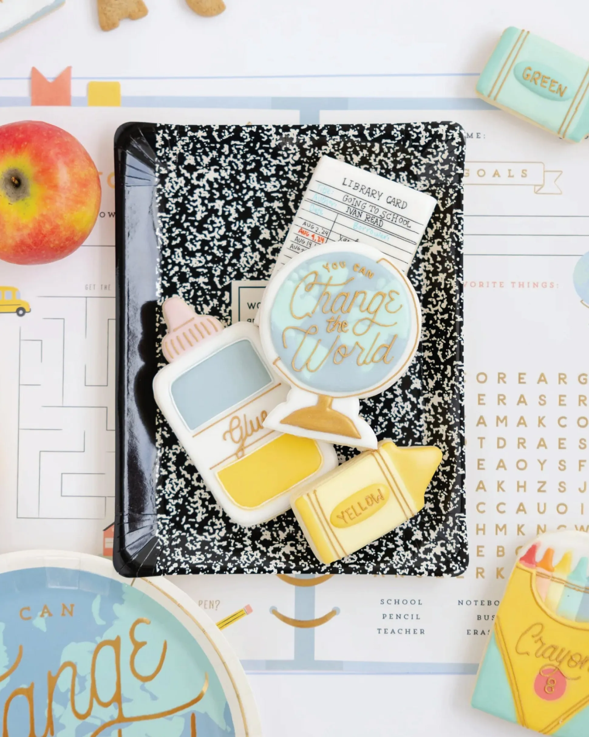 Composition Notebook Lunch Plates 8ct