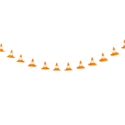 Construction Cone Banner 6ft