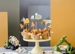 Construction Party Cupcake Toppers 6ct
