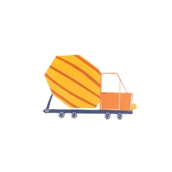 Construction Truck Accent Stickers 8ct