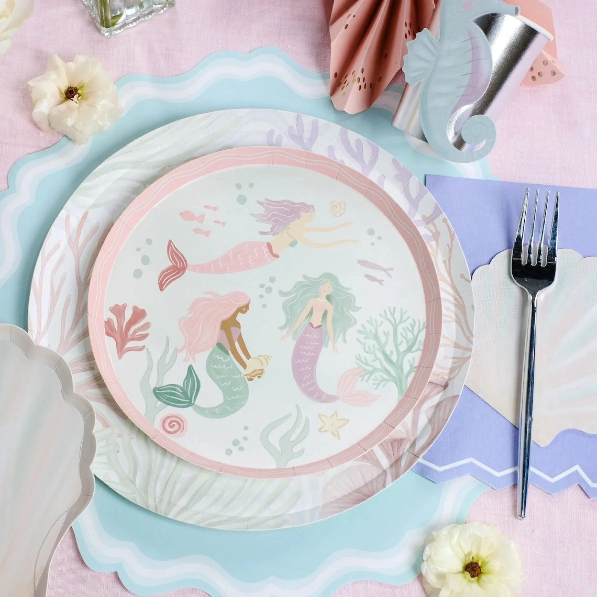 Coral Reef Dinner Plates 8ct
