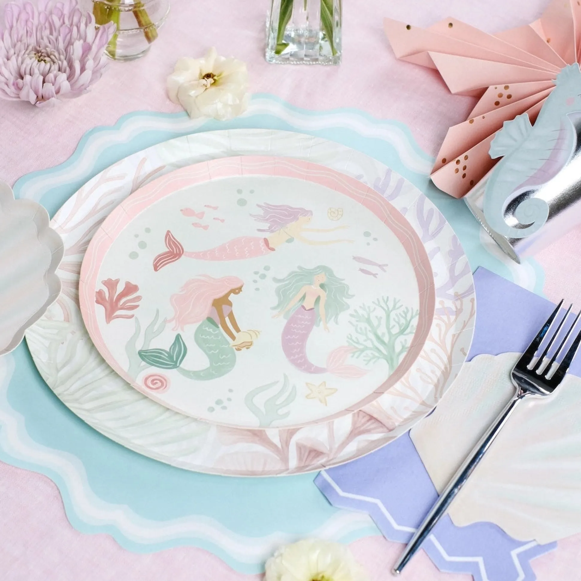 Coral Reef Dinner Plates 8ct