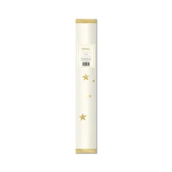 Cream & Metallic Gold Stars Paper Table Runner 10ft