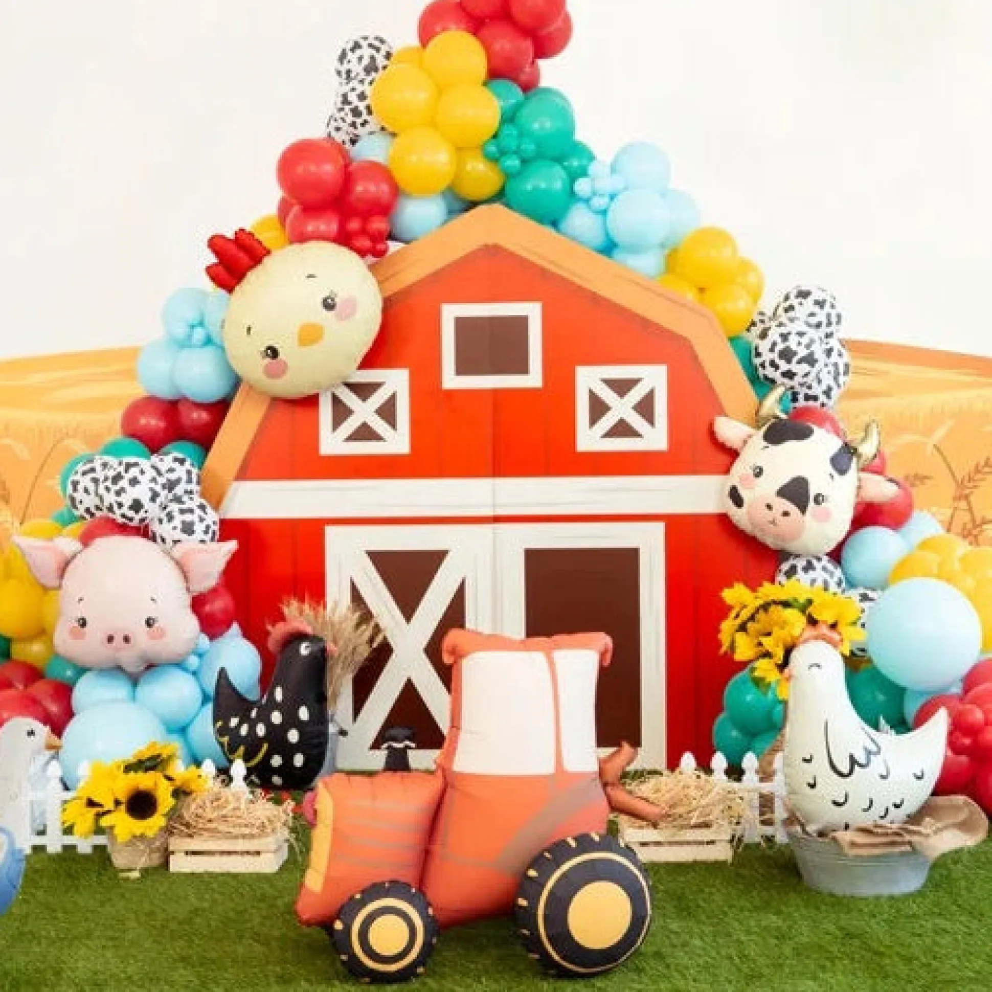 Cute Cow Face Foil Balloon 22in