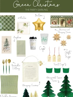 Dark Green Christmas Tree Honeycomb Paper Centerpiece 12in
