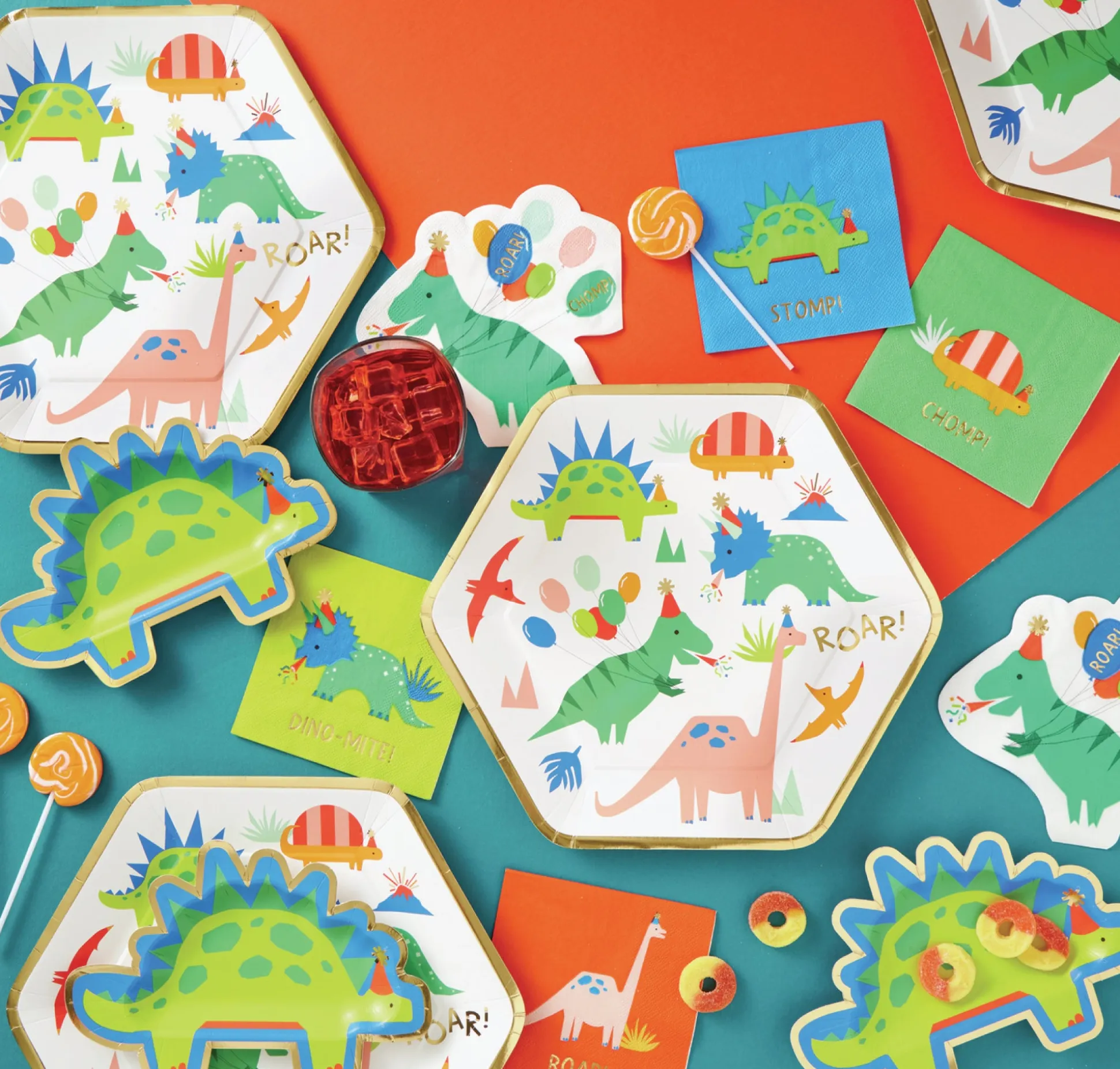 Dino Party Dinner Plates 8ct