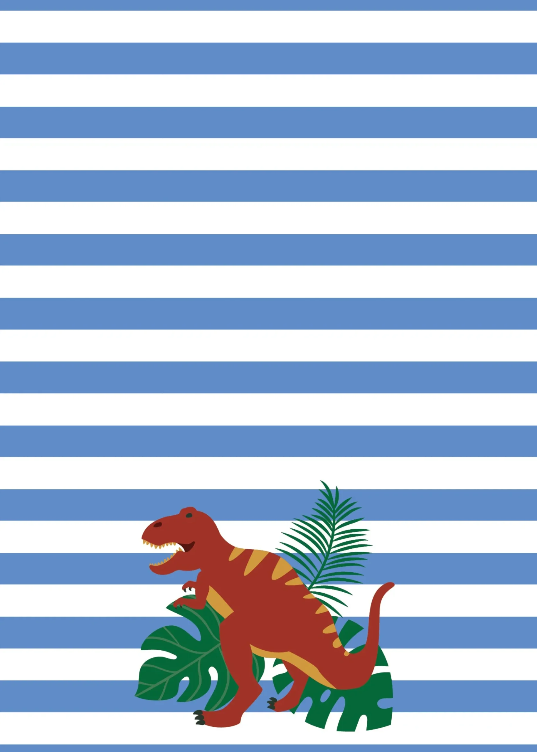 Dinosaur Kingdom Birthday Party Invitation