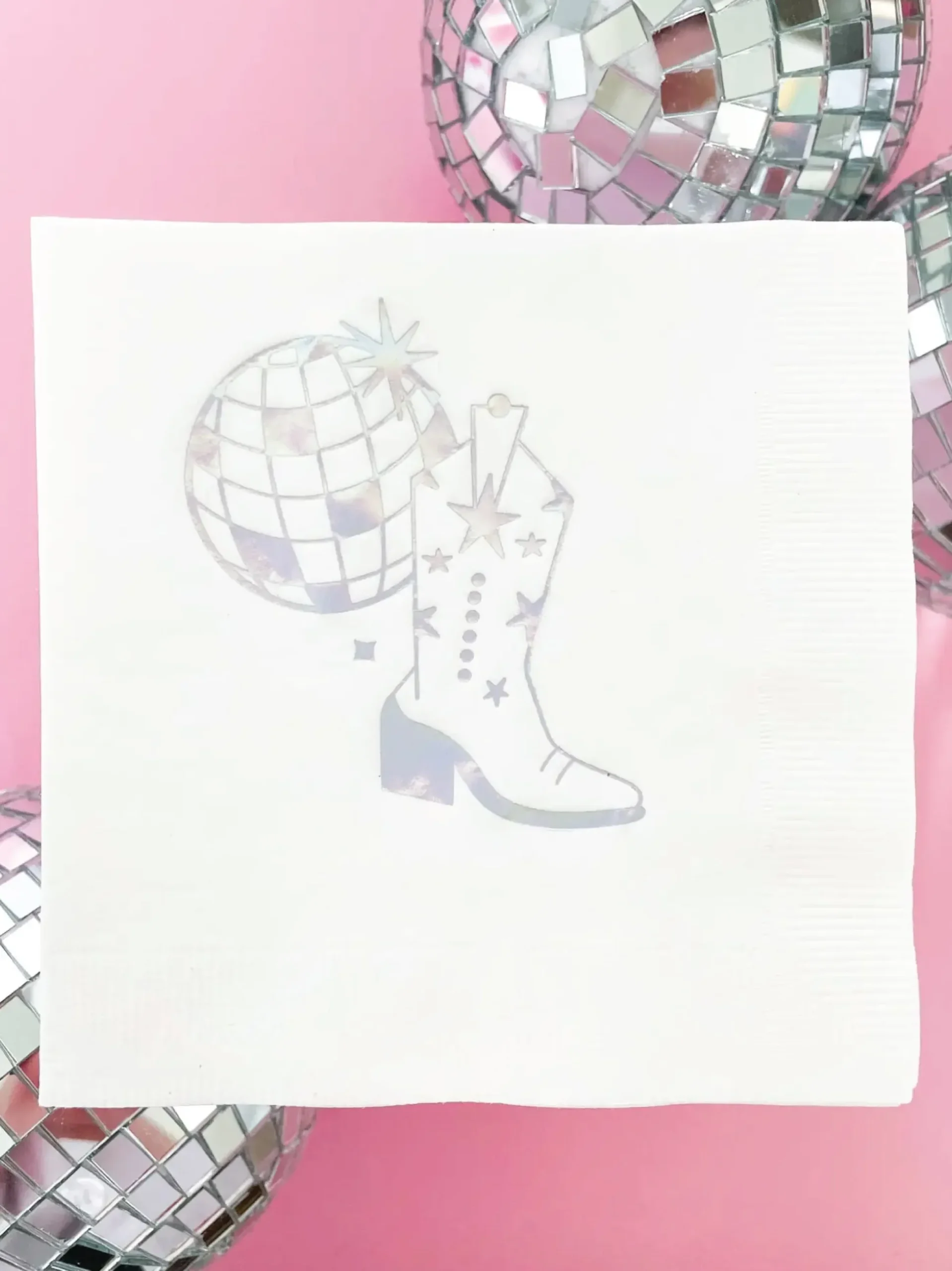 Disco Cowgirl Dessert Napkins 20ct