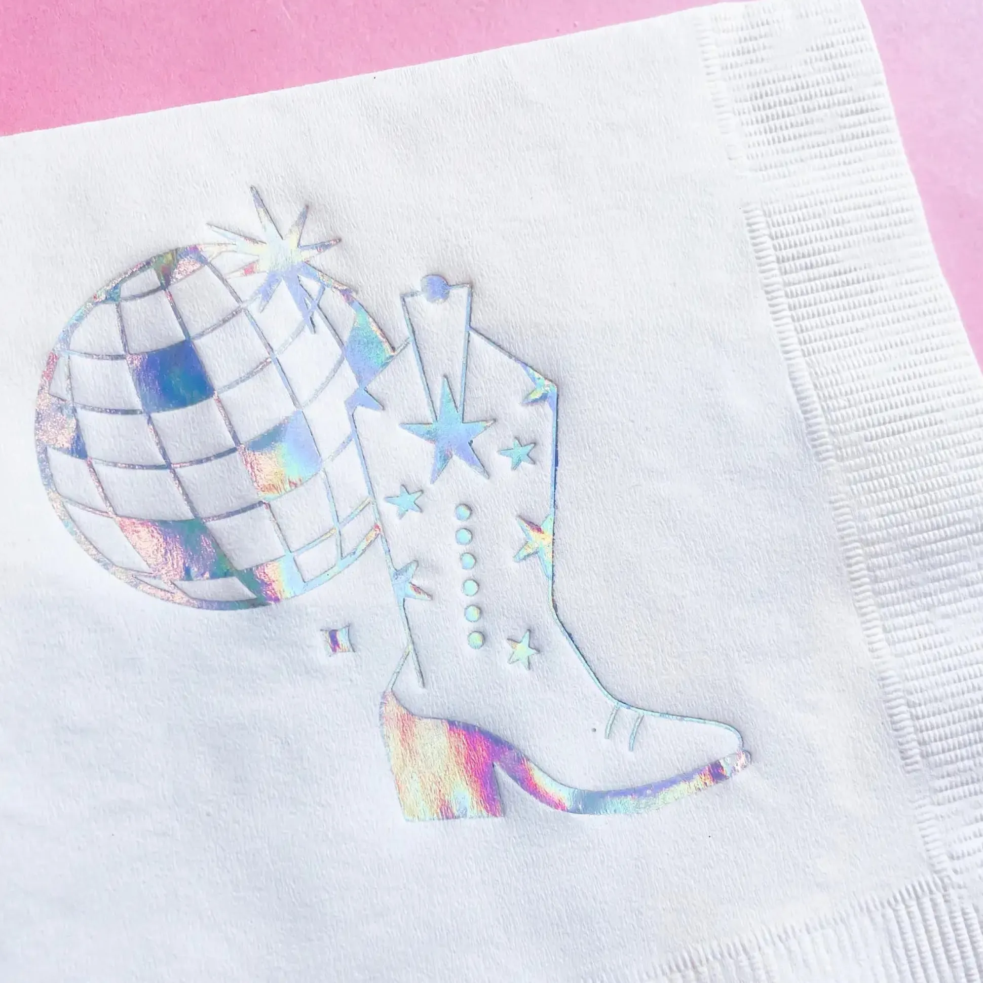 Disco Cowgirl Dessert Napkins 20ct
