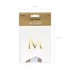 DIY White and Gold Mr. & Mrs. Pennant Banner
