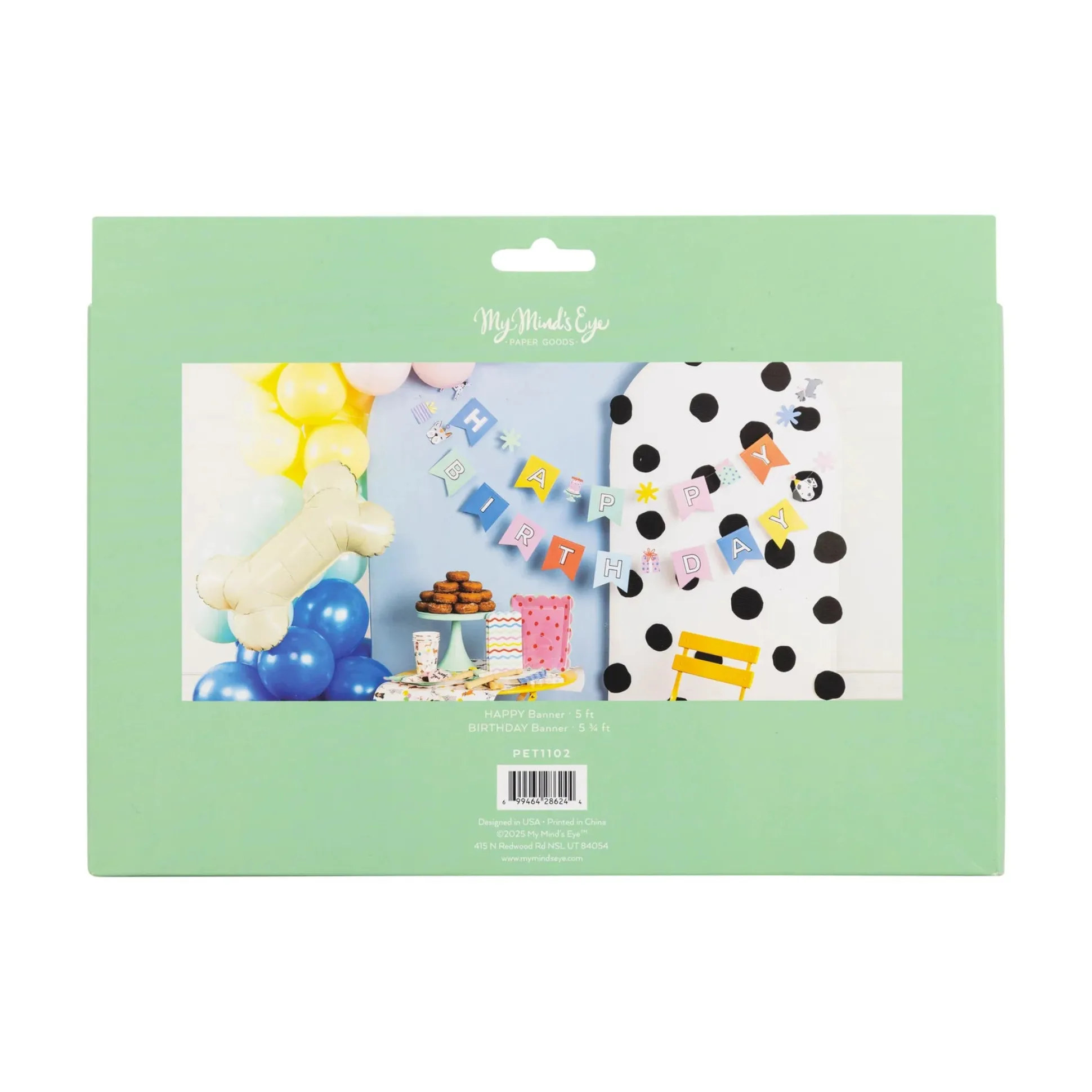 Dog Happy Birthday Banner Set 5ft