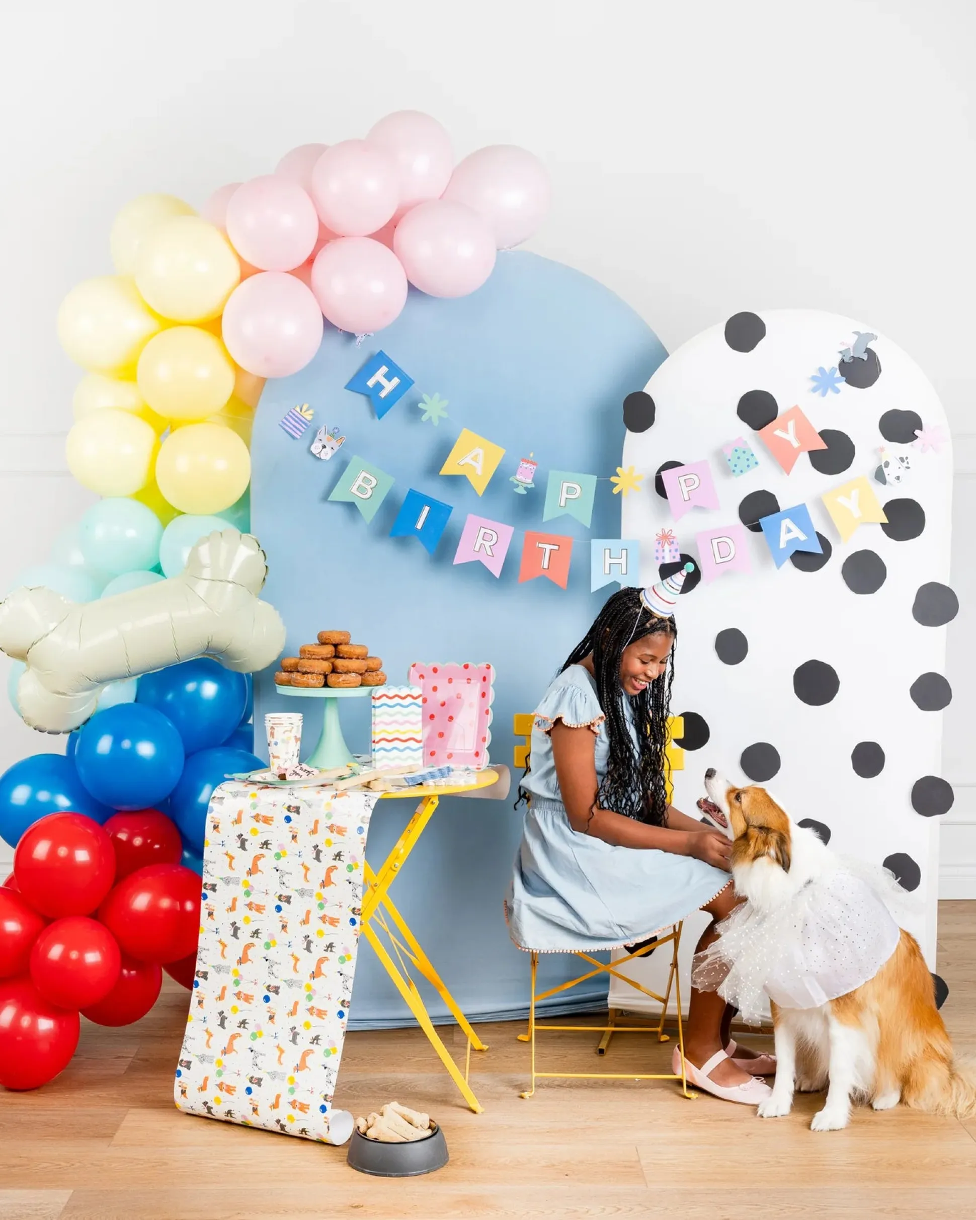 Dog Happy Birthday Banner Set 5ft