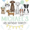 Dog Pawty Birthday Party Invitation