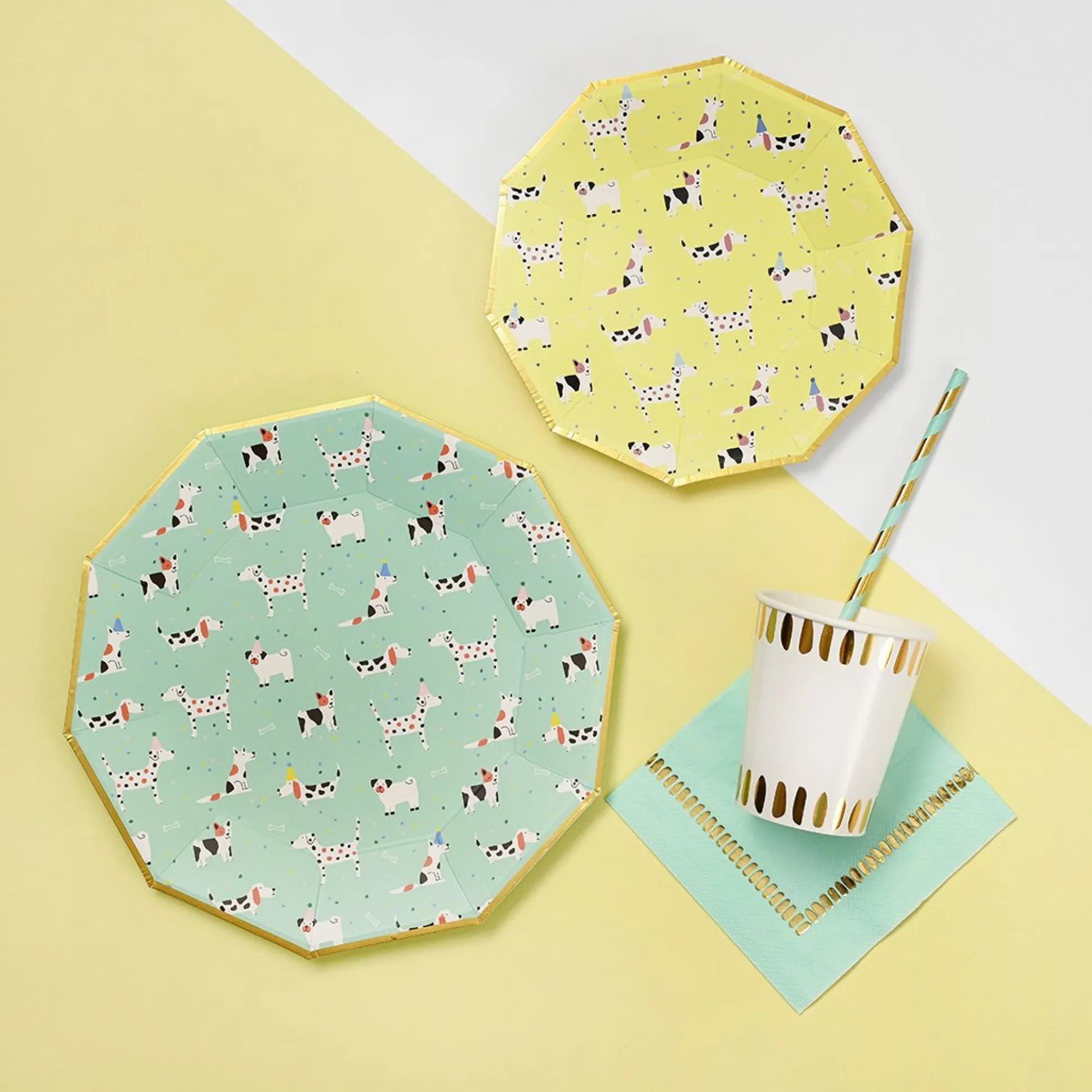 Dog Pawty Dessert Plates
