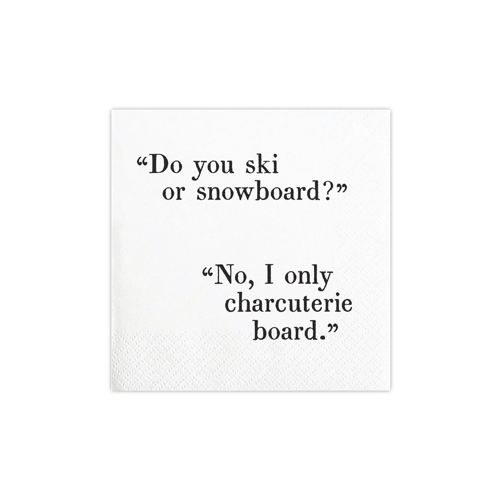 Do You Ski? Charcuterie Dessert Napkins 20ct