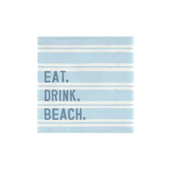Eat Drink Beach Dessert Napkins 20ct
