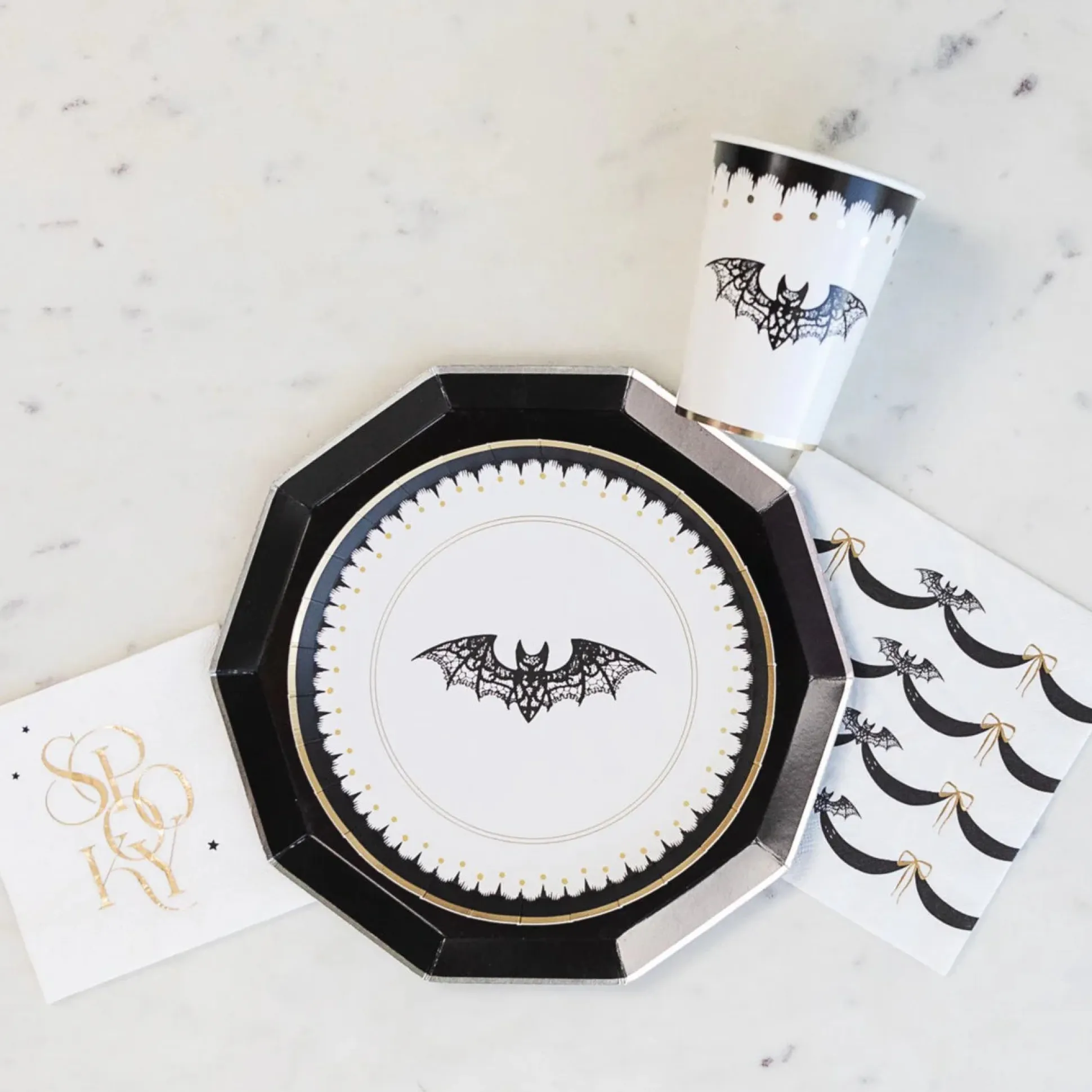 Elegant Halloween Paper Cups 8ct