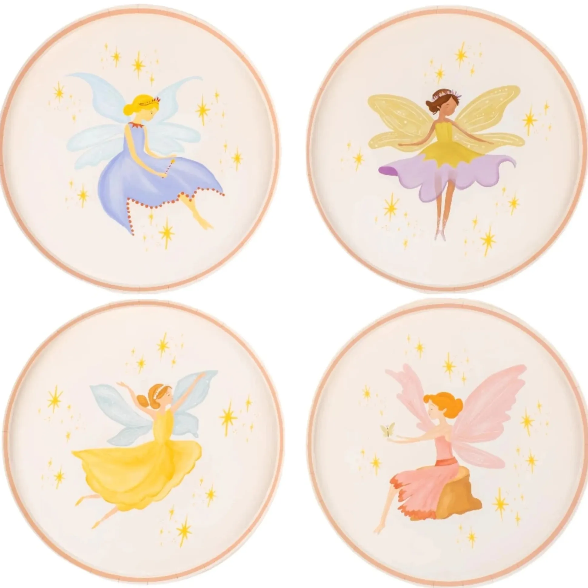 Fairy Garden Dessert Plates 8ct