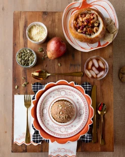 Falloween Pumpkin Round Lunch Plates 8ct