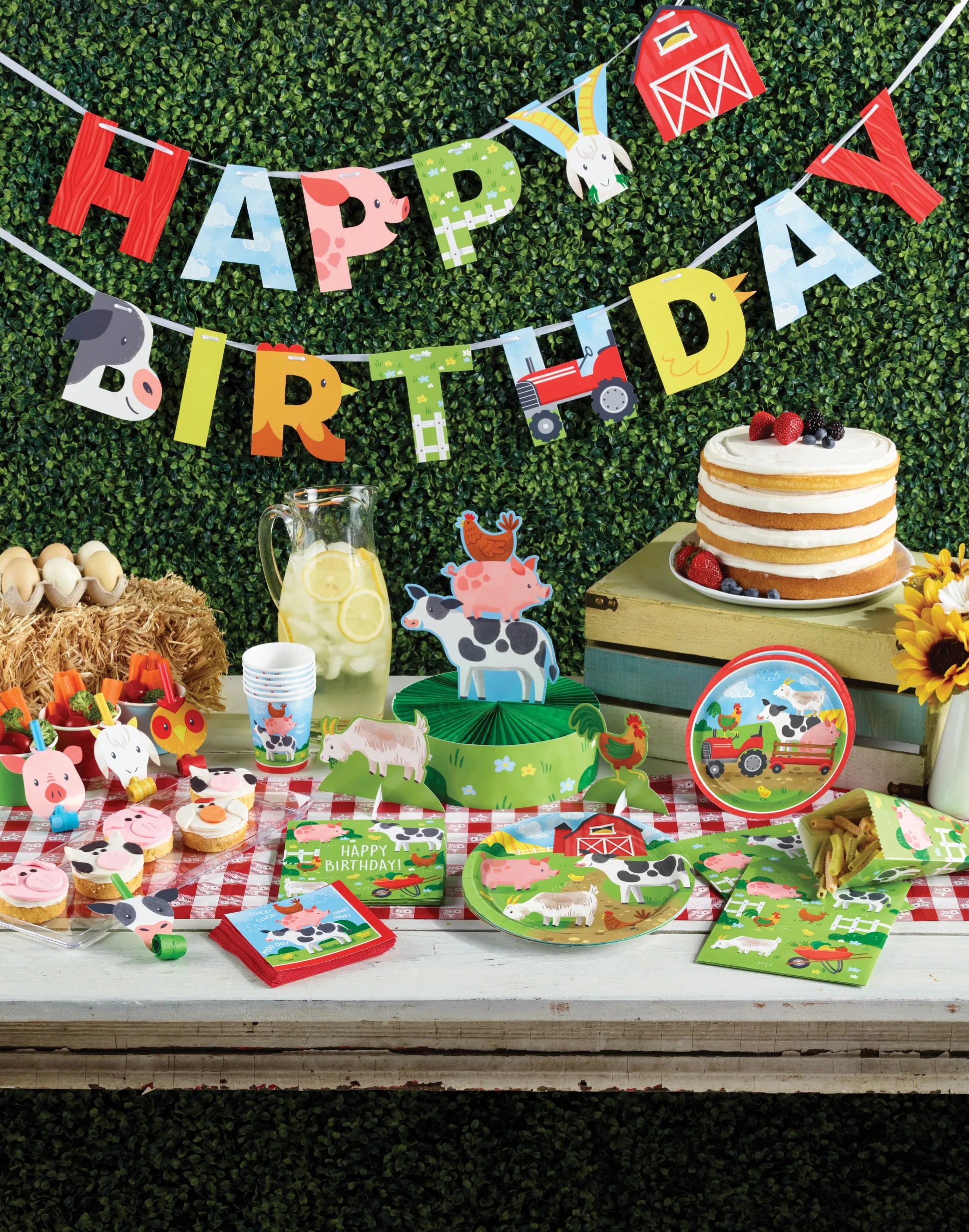 Farm Animals Dessert Plates 8ct