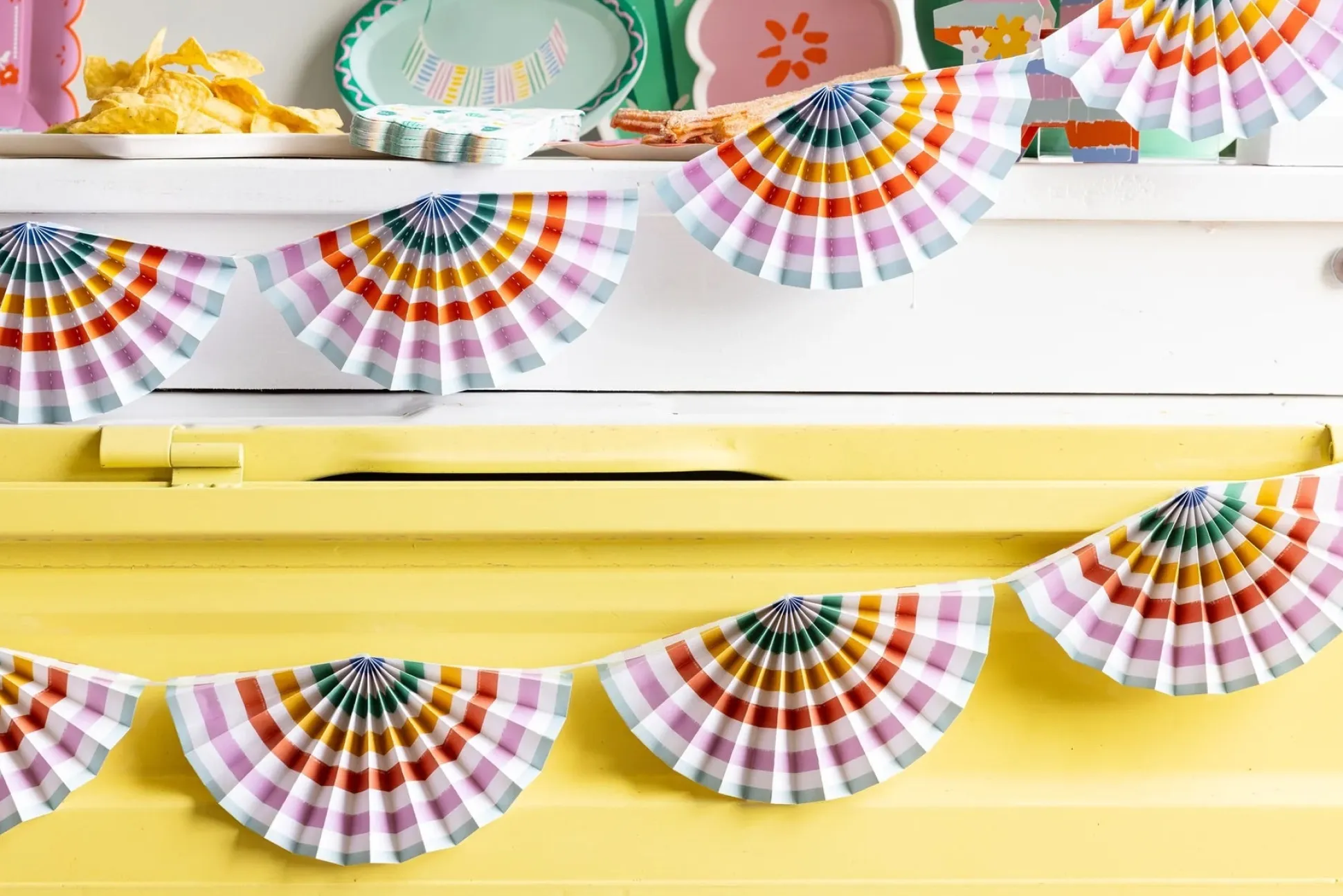 Fiesta Fan Bunting Banner 7ft