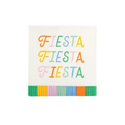 Fiesta Fringed Dessert Napkins 24ct
