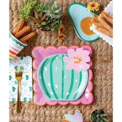 Fiesta Papel Dinner Plates 8ct