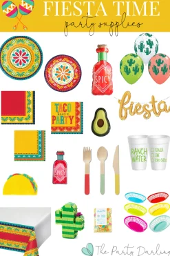 Fiesta Time Paper Dessert Plates 8ct
