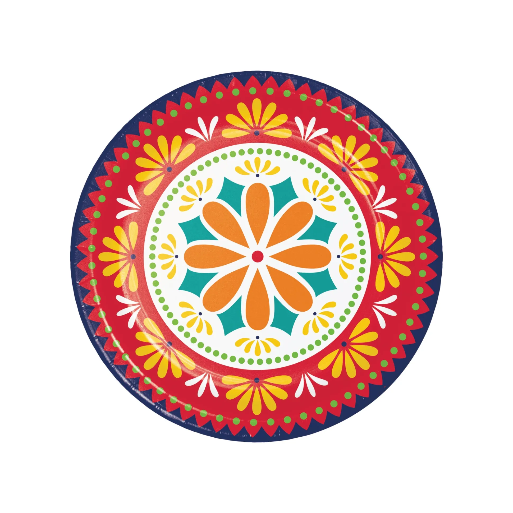 Fiesta Time Paper Dessert Plates 8ct