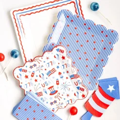 Firecracker Shaped Paper Lunch Napkins 24ct