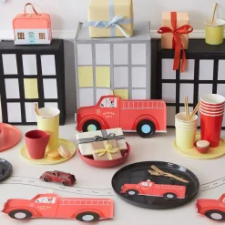 Fire Truck Lunch Plates 8ct