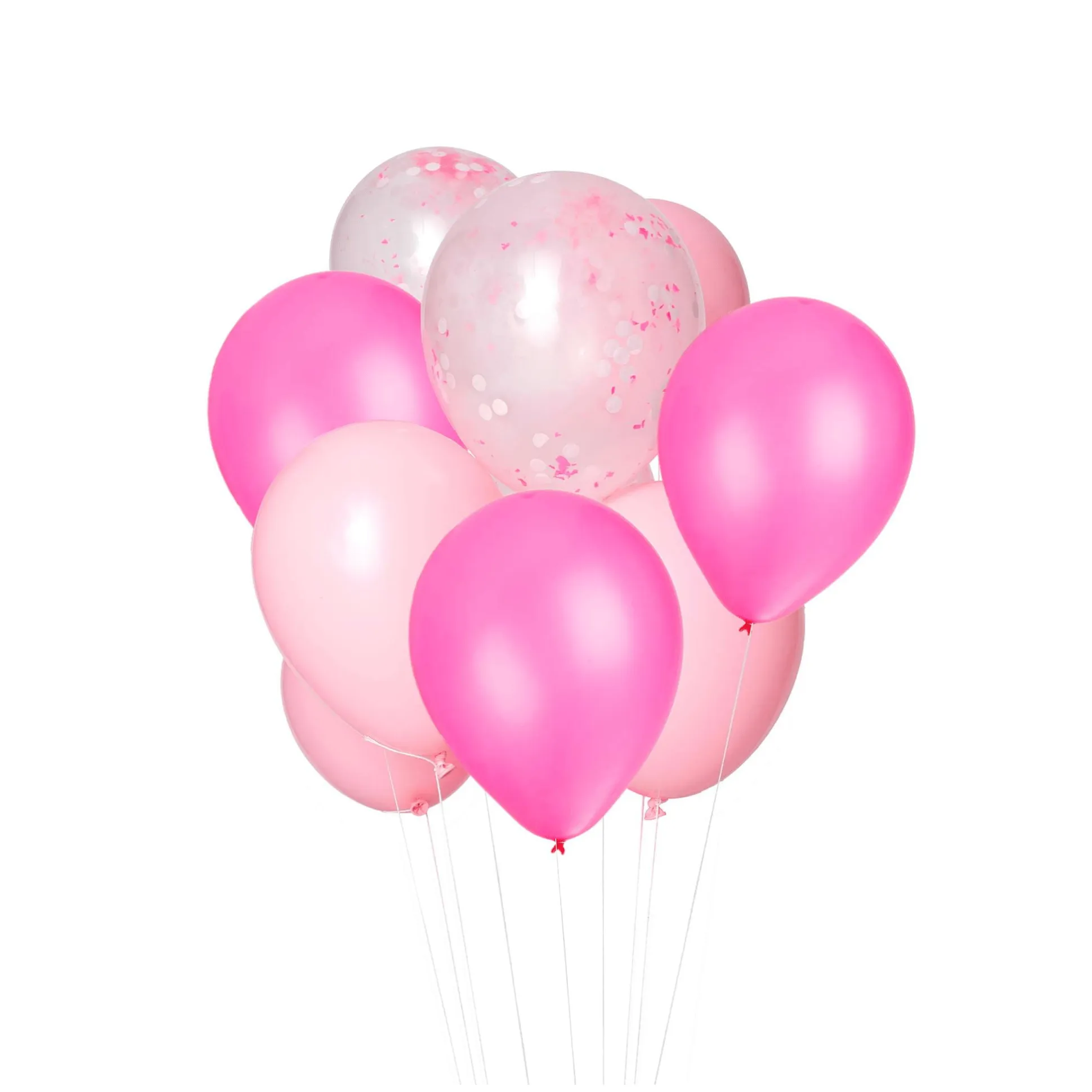 Flamingo Pink Classic Balloon Bouquet 12ct