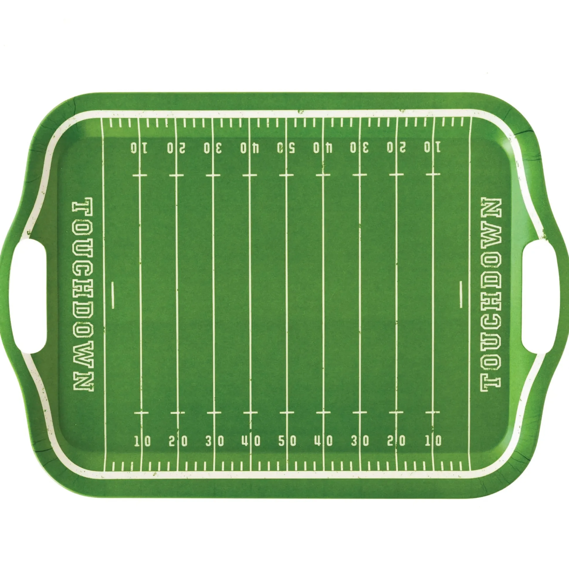 Football Field Bamboo Serving Tray