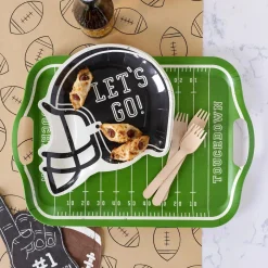 Football Helmet Lunch Plates 8ct