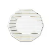Frenchie Metallic Gold Striped Dessert Plates 8ct