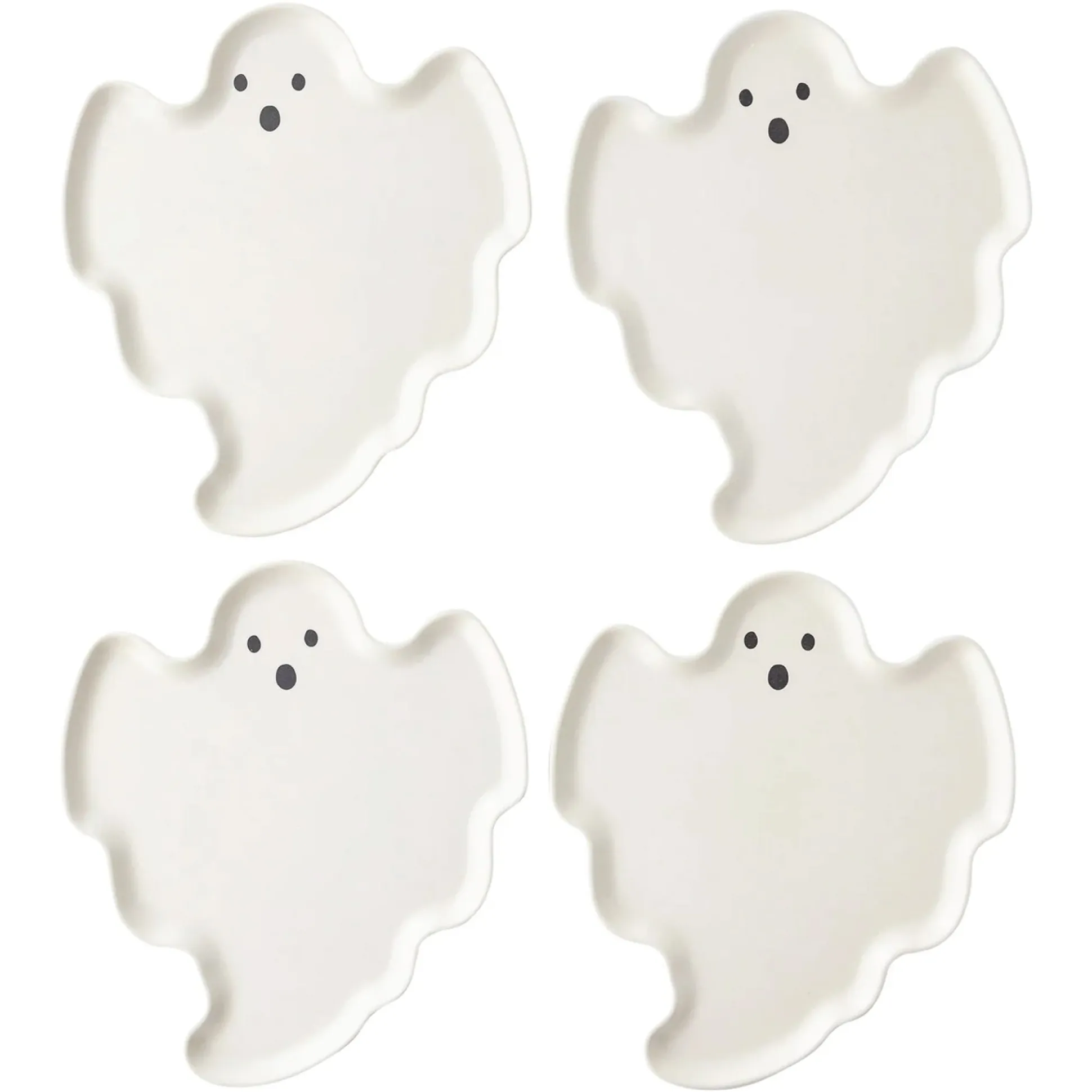 Ghost Bamboo Dessert Plates 4ct