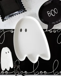Ghost Shaped Bamboo Serving Tray