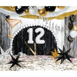 Giant Black Starburst Balloon 37in
