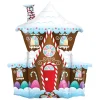 Giant Gingerbread House Foil Balloon 37in