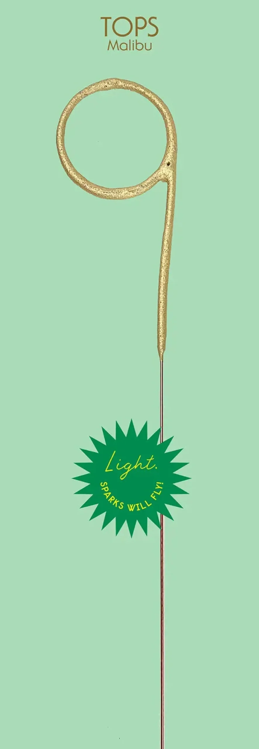 Giant Gold Number Sparkler 0-9