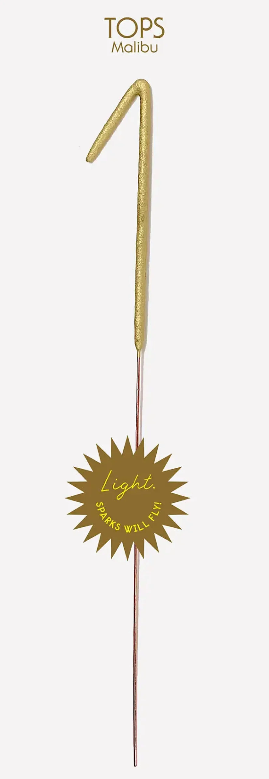 Giant Gold Number Sparkler 0-9