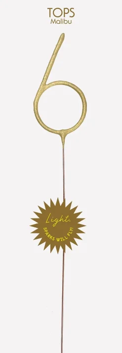 Giant Gold Number Sparkler 0-9